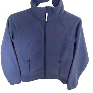 Columbia Fleece Jacket Full zip Girls 14/16 Casual Blue